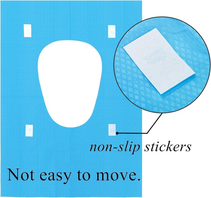 Tebery 100 Pack Toilet Seat Covers Disposable, Individually Wrapped Travel Toilet Cover, Extra Large Potty Seat Liners Portable, Waterproof Potty Training Shield for Public Restroom, Trip, Outdoors - Image 4